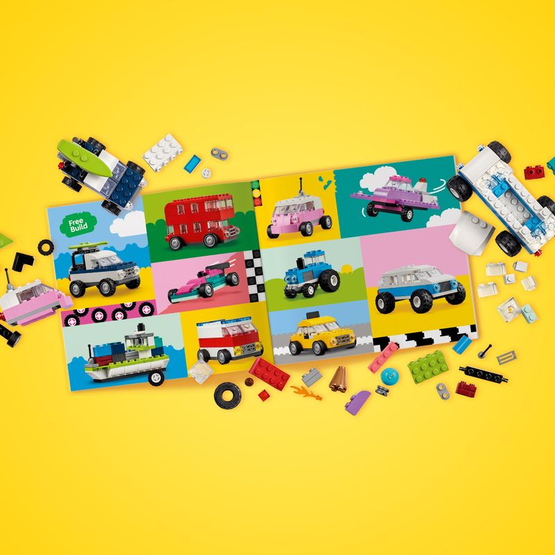 LEGO-Classic-11036-Veicoli-Creativi-Modellini-di-Auto-in-Mattoncini-Macchine-Giocattolo-per-Bambini-e-Bambine-5--Anni