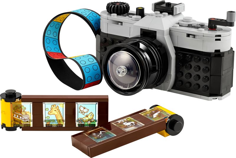 LEGO-Creator-31147-3in1-Fotocamera-Retro-Giochi-per-Bambini-8--Anni-Macchina-Fotografica-Trasformabile-in-Videcamera-o-TV