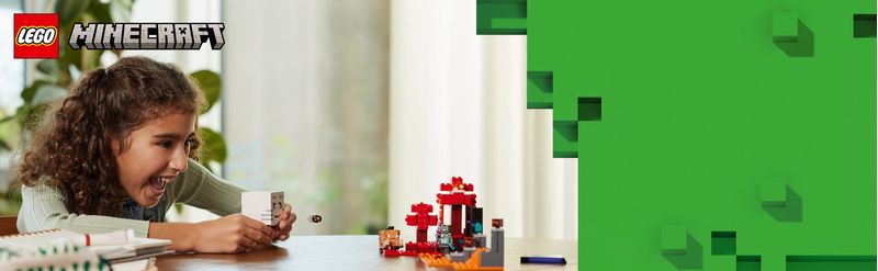 LEGO-Minecraft-21255-Agguato-nel-Portale-del-Nether-Gioco-per-Bambini-di-8--Anni-Set-con-Scene-di-Battaglia-e-Personaggi