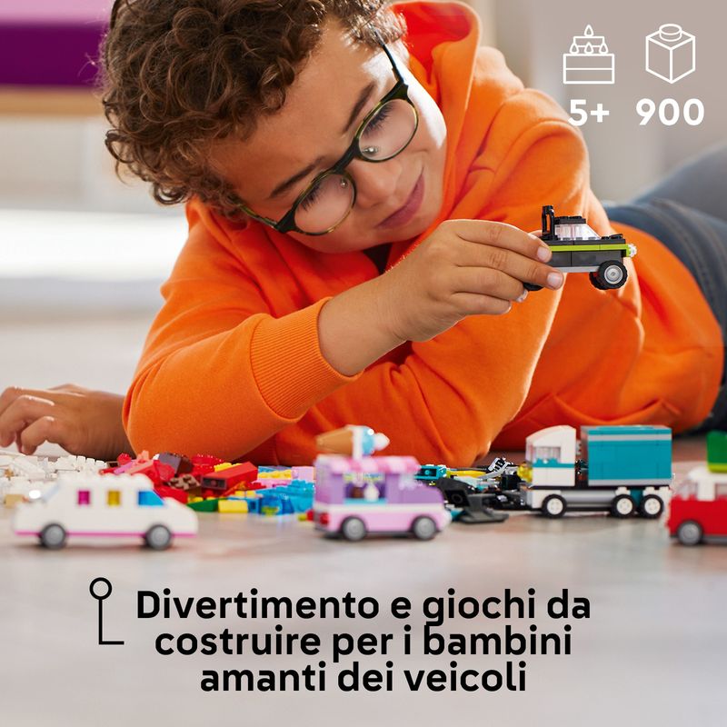 LEGO-Classic-11036-Veicoli-Creativi-Modellini-di-Auto-in-Mattoncini-Macchine-Giocattolo-per-Bambini-e-Bambine-5--Anni