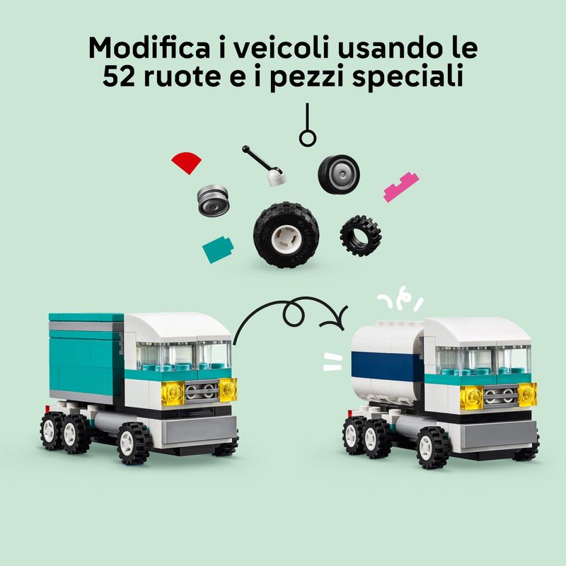 LEGO-Classic-11036-Veicoli-Creativi-Modellini-di-Auto-in-Mattoncini-Macchine-Giocattolo-per-Bambini-e-Bambine-5--Anni