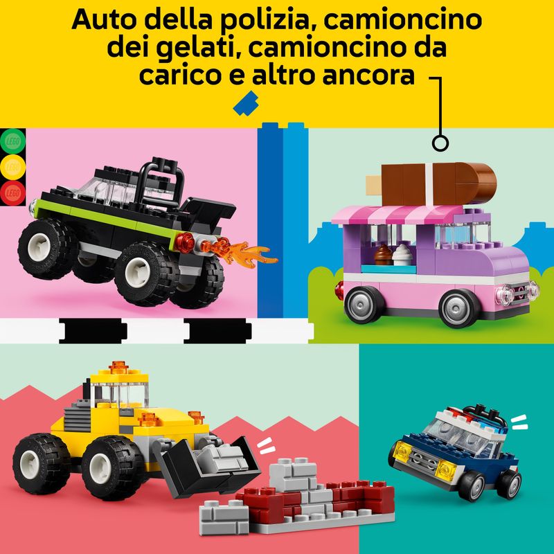 LEGO-Classic-11036-Veicoli-Creativi-Modellini-di-Auto-in-Mattoncini-Macchine-Giocattolo-per-Bambini-e-Bambine-5--Anni