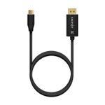 Aisens-Cable-Conversor-Aluminio-USB-C-a-Displayport-8K-60Hz---USB-C-M-DP-M---1.8m---Color-Negro