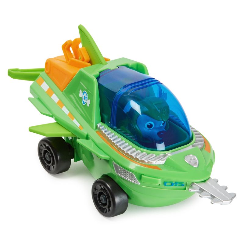 PAW-Patrol--Veicolo-Trasformabile-Aqua-Pups-di-Rocky-per-Avventure-Marine-Personaggio-di-Rocky-incluso-Giochi-per-Bambini-e-Bambine-3--anni