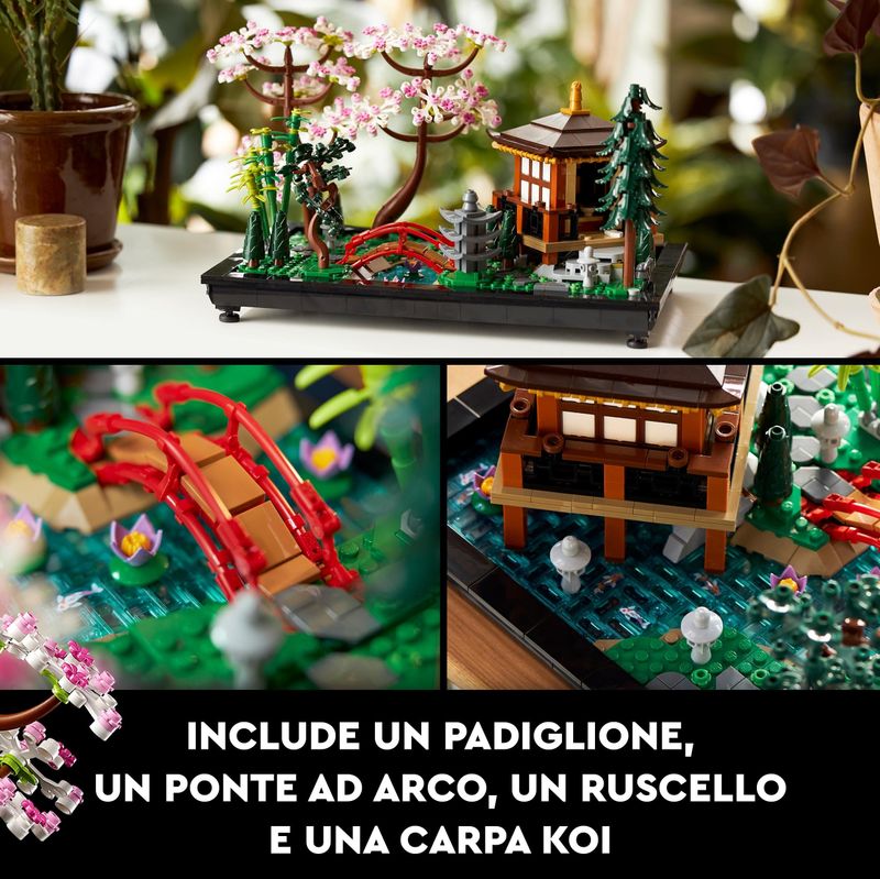 LEGO-Icons-10315-Il-Giardino-Tranquillo-Kit-Giardino-Botanico-Zen-per-Adulti-con-Fiori-di-Loto-Regalo-per-Donna-e-Uomo