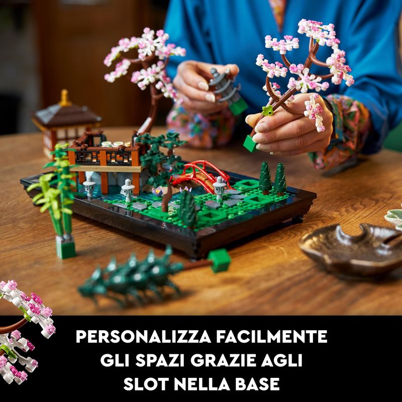 LEGO-Icons-10315-Il-Giardino-Tranquillo-Kit-Giardino-Botanico-Zen-per-Adulti-con-Fiori-di-Loto-Regalo-per-Donna-e-Uomo