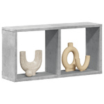 VidaXL Mobile a Parete 60x16x30 cm Grigio Cemento in Legno Multistrato