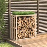 VidaXL Portaceppi da Esterno 108x52x106 cm Legno Massello Pino