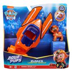 Spin Master PAW Patrol , Veicolo Trasformabile Aqua Pups di Zuma per Avventure Marine, Personaggio di Zuma incluso