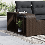 VidaXL Scaffali Portaoggetti 2 pz Marrone in Polyrattan