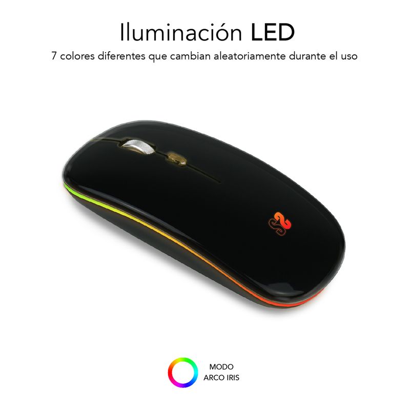 Subblim-Raton-LED-Dual-Flat---Conectividad-Dual---Tecnologia-Silent-Click---Iluminacion-LED-en-7-Colores---Acabado-Negro