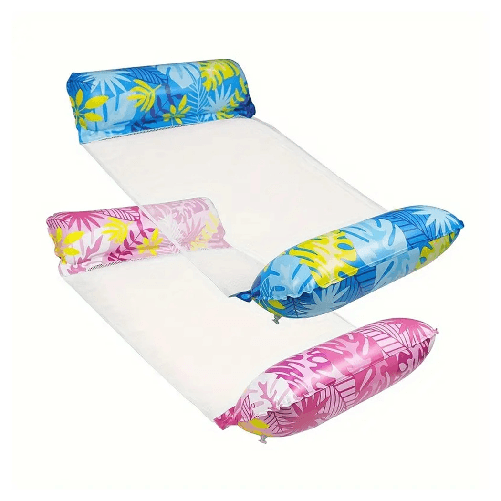 TrAdE Shop Traesio  Materassino Gonfiabile Per Piscina Mare Amaca Materasso 130x70cm Design Tropicale 628528 -