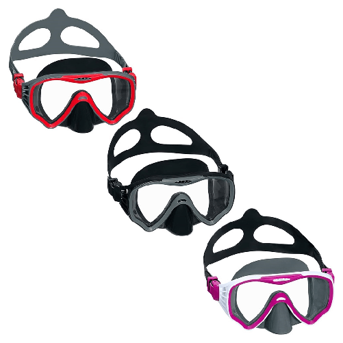TrAdE Shop Traesio  Maschera Immersioni Crusader Pro Cinturino Silicone Regolabile 14+ Anni 3 Colori 22074 -