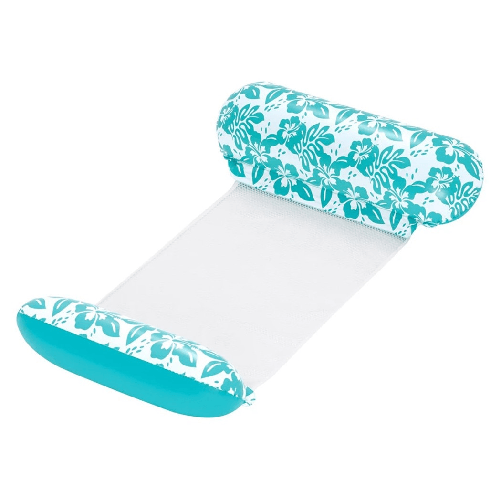 TrAdE Shop Traesio  Materasso Amaca Gonfiabile Galleggiante Design Tropicale Piscina 114x81x22cm 43839 -