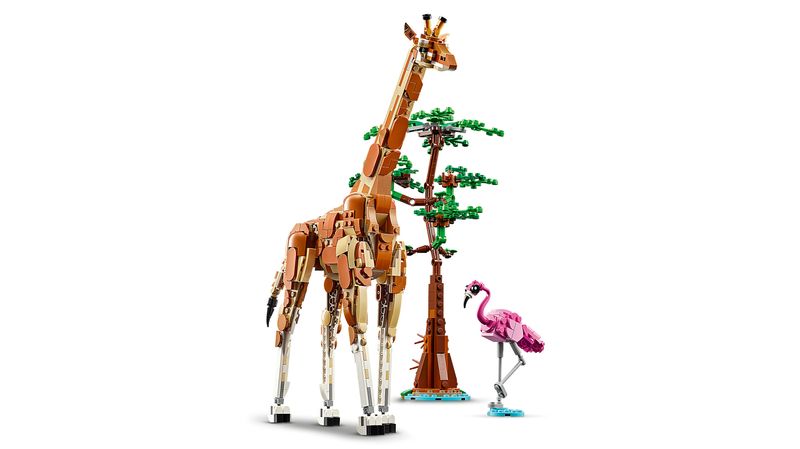 LEGO-Creator-31150-3in1-Animali-del-Safari-Giocattolo-Trasformabile-da-Giraffa-in-2-Gazzelle-o-Leone--Giochi-per-Bambini-9-