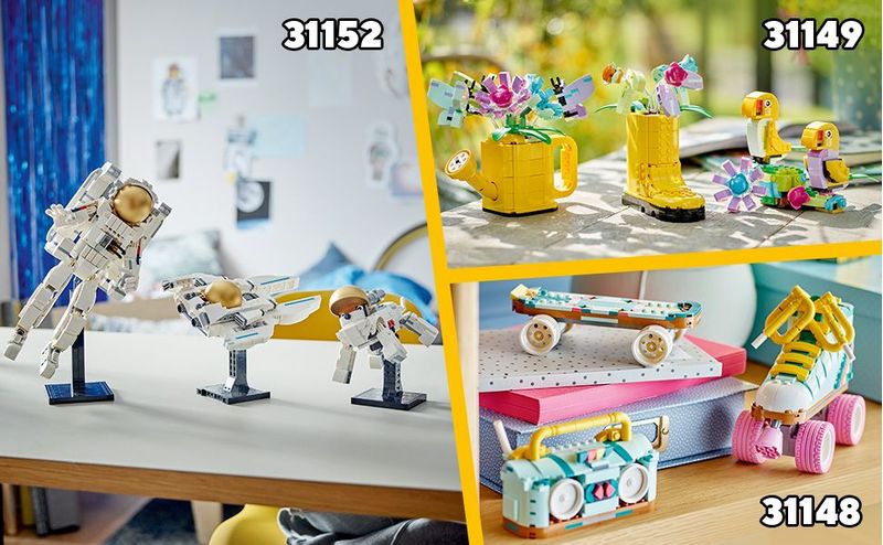 LEGO-Creator-31150-3in1-Animali-del-Safari-Giocattolo-Trasformabile-da-Giraffa-in-2-Gazzelle-o-Leone--Giochi-per-Bambini-9-