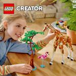 LEGO-Creator-31150-3in1-Animali-del-Safari-Giocattolo-Trasformabile-da-Giraffa-in-2-Gazzelle-o-Leone--Giochi-per-Bambini-9-