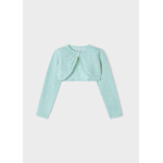 MAYORAL MAGLIA CARDIGAN CERIMONIA MAYORAL BAMBINA 320 COTONE VERDE ORIGINALE PE 2023