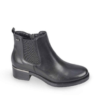 VALLEVERDE SCARPE STIVALETTI STIVALE DONNA VALLEVERDE 46011 PELLE NERO ORIGINALE AI 2024