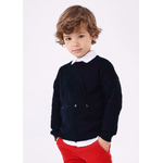 MAYORAL MAGLIA MAGLIONE BAMBINO MAYORAL 4318 COTONE 53 BLU ORIGINALE AI 2024