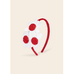 MAYORAL CERCHIETTO CERIMONIA BAMBINA MAYORAL 10424 ROSSO FIORI ORIGINALE PE 2023