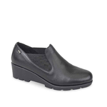 VALLEVERDE SCARPE SLIP ON CASUAL DONNA VALLEVERDE VS10401 PELLE NERO ORIGINALE AI 2024
