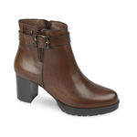 VALLEVERDE SCARPE TRONCHETTO DONNA VALLEVERDE 49362 PELLE MARRONE ORIGINALE AI 2024