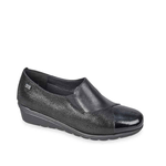 VALLEVERDE SCARPE SLIP ON ZEPPA CASUAL DONNA VALLEVERDE VS10304 PELLE NERO ORIGINAL AI 2024