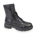 VALLEVERDE SCARPE ANFIBIO STIVALE DONNA VALLEVERDE 49212 PELLE NERO ORIGINALE AI 2024