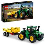 LEGO-Technic-42136-John-Deere-9620R-4WD-Tractor-Giochi-Creativi-Trattore-con-Rimorchio-Replica-Modello-da-Costruzione