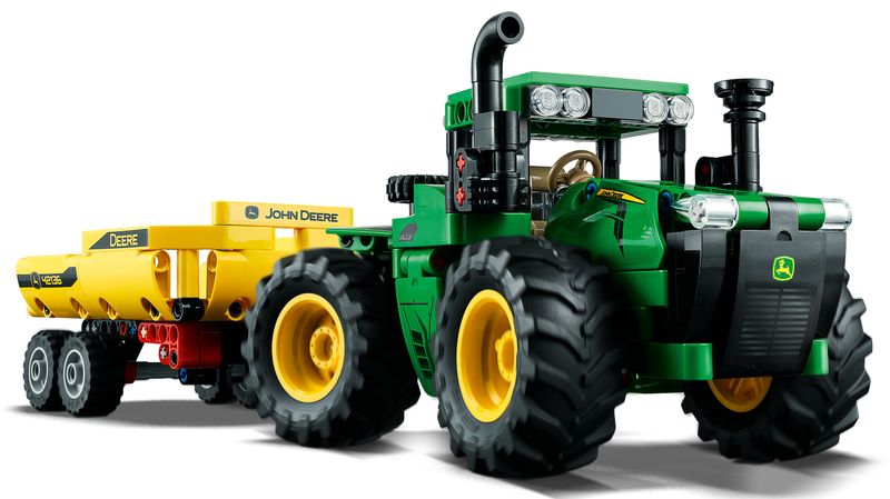 LEGO-Technic-42136-John-Deere-9620R-4WD-Tractor-Giochi-Creativi-Trattore-con-Rimorchio-Replica-Modello-da-Costruzione