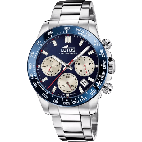 LOTUS OROLOGIO CRONOGRAFO UOMO LOTUS 18912 4 FREEDOM 43.5 BLU ORIGINALE AI 2024