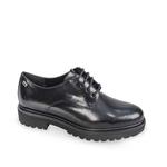 VALLEVERDE SCARPE DERBY CASUAL DONNA VALLEVERDE 36222 PELLE NERO ORIGINALE AI 2024
