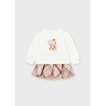 MAYORAL COMPLETO MAGLIA GONNA NEONATA MAYORAL 2995 COTONE 64 ROSA ORIGINALE AI 2024