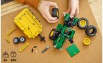 LEGO-Technic-42136-John-Deere-9620R-4WD-Tractor-Giochi-Creativi-Trattore-con-Rimorchio-Replica-Modello-da-Costruzione