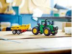 LEGO-Technic-42136-John-Deere-9620R-4WD-Tractor-Giochi-Creativi-Trattore-con-Rimorchio-Replica-Modello-da-Costruzione