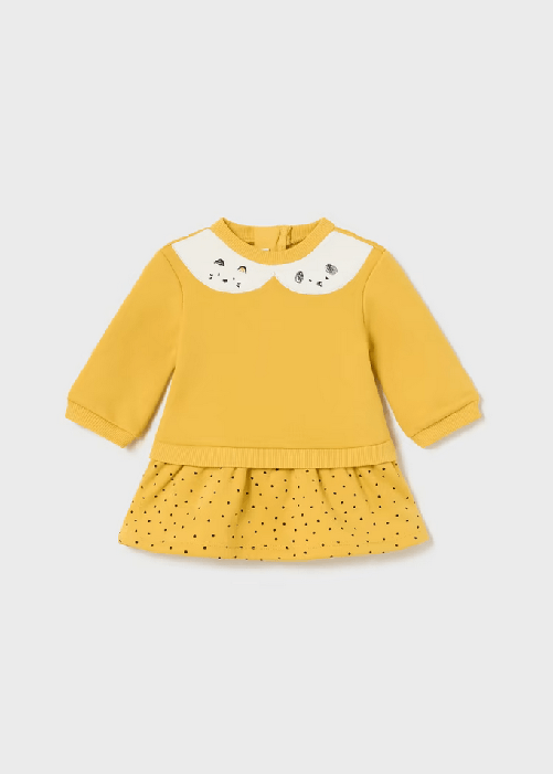 MAYORAL ABITO VESTITO ABITI NEONATA MAYORAL 2846 50 GIALLO ORIGINALE AI 2024