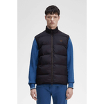 Fred Perry SMANICATO BOMBER UOMO FRED PERRY INSULATED J4566 198655 198 NERO ORIGINAL AI2024