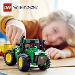 LEGO-Technic-42136-John-Deere-9620R-4WD-Tractor-Giochi-Creativi-Trattore-con-Rimorchio-Replica-Modello-da-Costruzione