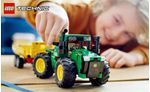 LEGO-Technic-42136-John-Deere-9620R-4WD-Tractor-Giochi-Creativi-Trattore-con-Rimorchio-Replica-Modello-da-Costruzione