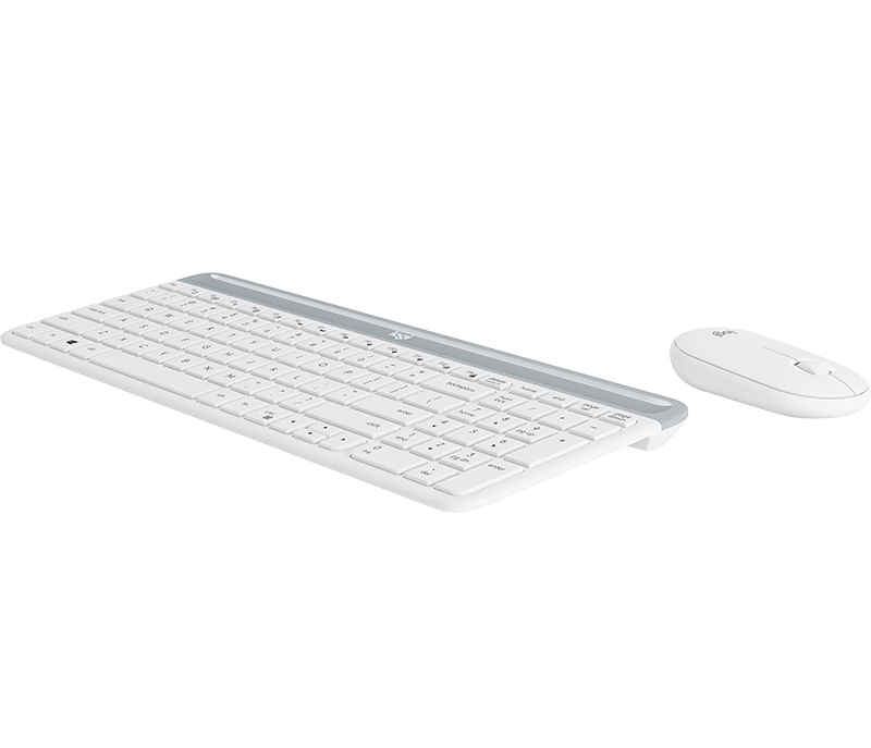 Logitech-MK470-tastiera-Mouse-incluso-USB-Spagnolo-Bianco