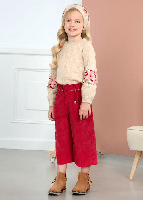 ABEL & LULA by MAYORAL PANTALONE PALAZZO ABEL E LULA MAYORAL BAMBINA 5774 52 ROSA ORIGINALE AI 2024