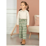 ABEL & LULA by MAYORAL  PANTALONE PALAZZO ABEL E LULA MAYORAL RAGAZZA 5775 55 VERDE ORIGINALE AI 2024