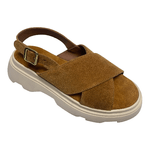 TOSCA BLU SCARPE SANDALI DONNA TOSCA BLU PEONIA SS2370S595 PELLE C61 MARRONE ORIGINALE PE