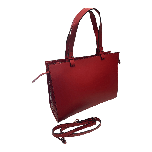 MEMU BORSA BORSE DONNA MEMU MEMU3077 PELLE ROSSO ORIGINALE PE