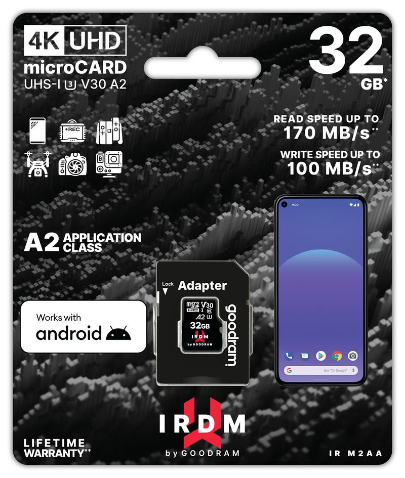 Goodram-IRDM-M2AA-32-GB-MicroSDHC-UHS-I-Classe-10