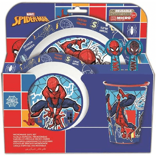 Spider-Man Set di stoviglie per bambini Spider-Man Mob Rules 5 Pezzi