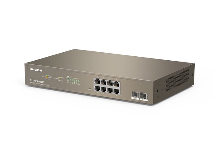 SWITCH-IP-COM-G3310P-8-150W-8P-GIGABIT---2SFP-Cloud-Managed-Max-PoE-per-porta--30W---PoE-totale-130W