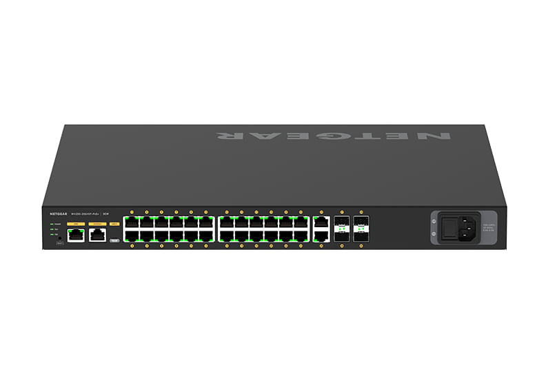 NETGEAR-M4250-26G4XF-PoE--Gestito-L2-L3-Gigabit-Ethernet--10-100-1000--Supporto-Power-over-Ethernet--PoE--1U-Nero