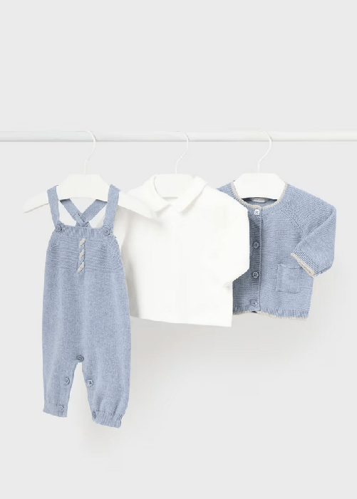 MAYORAL COMPLETO SALOPETTE CARDIGAN MAGLIA NEONATO MAYORAL 2621 02621 ORIGINALE AI 2025